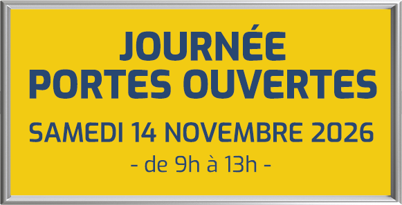 Journée Portes Ouvertes le 15 novembre 2026 de 9h à 13h